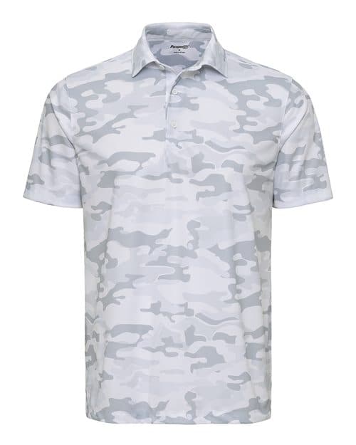 Men's Newport Camo Polo — White Camo