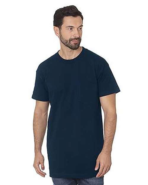 Men's Tall USA Made Pocket T-Shirt — Navy