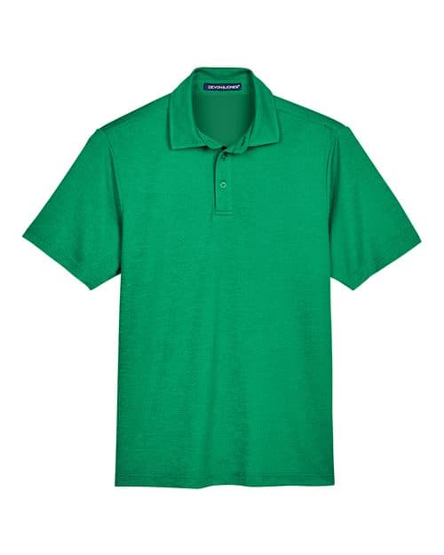 Men's CrownLux Performance® Address Mélange Polo — Kelly Green Melange
