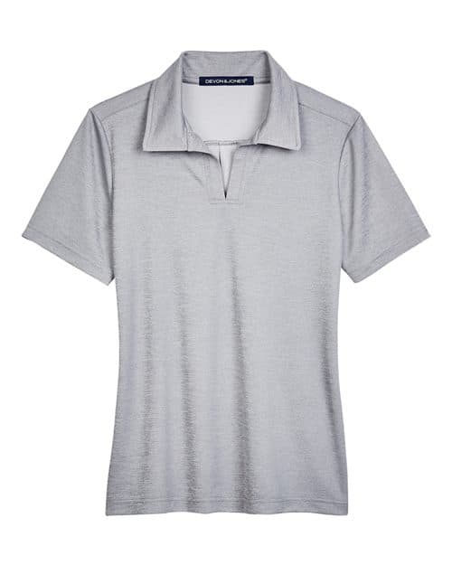Women's CrownLux Performance® Address Melange Polo — Grey Melange