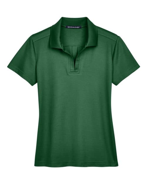 Women's CrownLux Performance® Plaited Polo — Forest