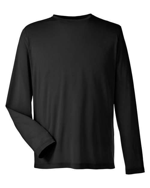 Unisex Fusion ChromaSoft™ Performance Long Sleeve T-Shirt — Black