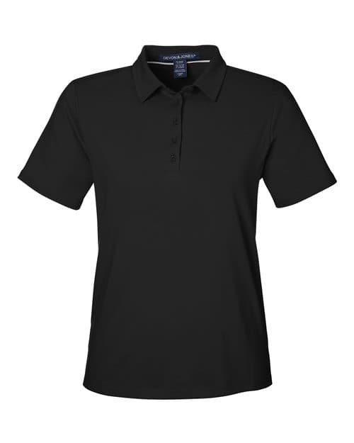 Women's Raleigh Stretch Polo — Black