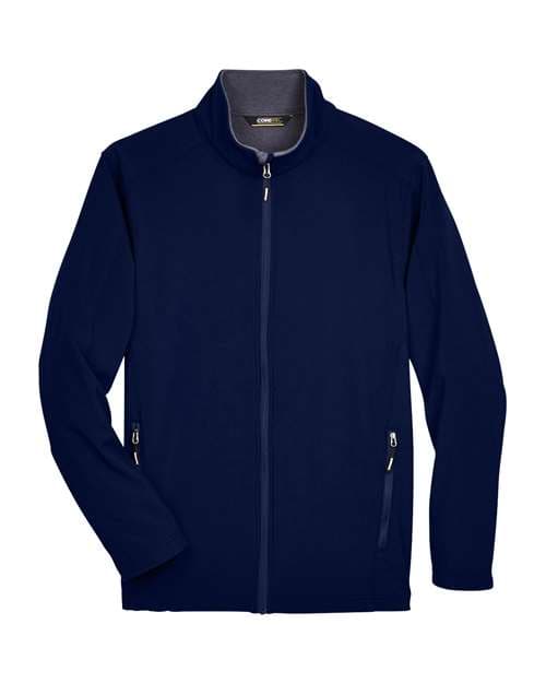 Men's Tall Cruise Two-Layer Fleece Bonded Soft Shell Jacket — Classic Navy