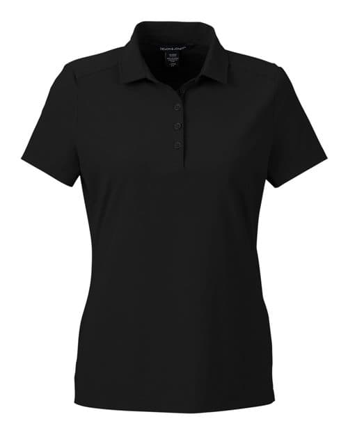 Women's CrownLux Performance® Windsor Welded Polo — Black