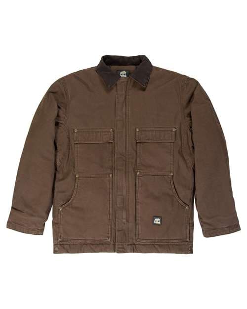 Men's Tall Highland Washed Chore Coat — Bark