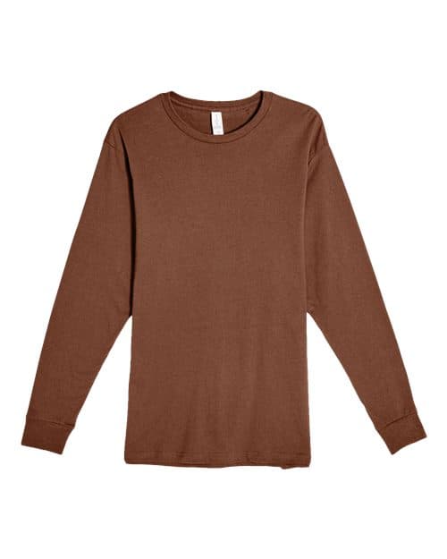 Unisex Heavyweight Long Sleeve T-Shirt — Chestnut