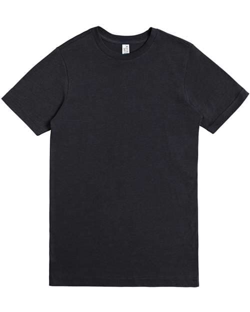 Unisex Deluxe CVC T-Shirt — Black Heather