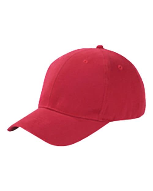 Brushed Twill Cap — Red
