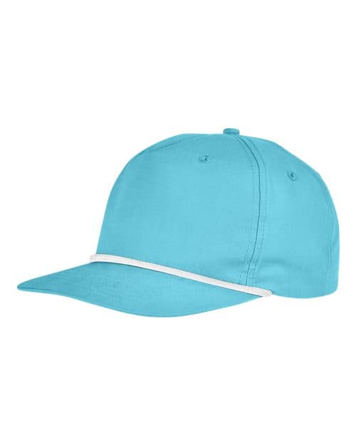 Golf Cap — Turquoise/ White