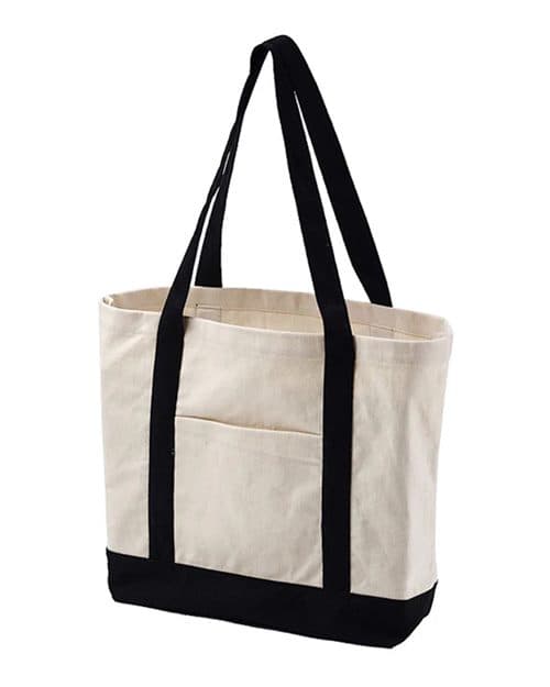 Canvas Tote — Natural/ Black