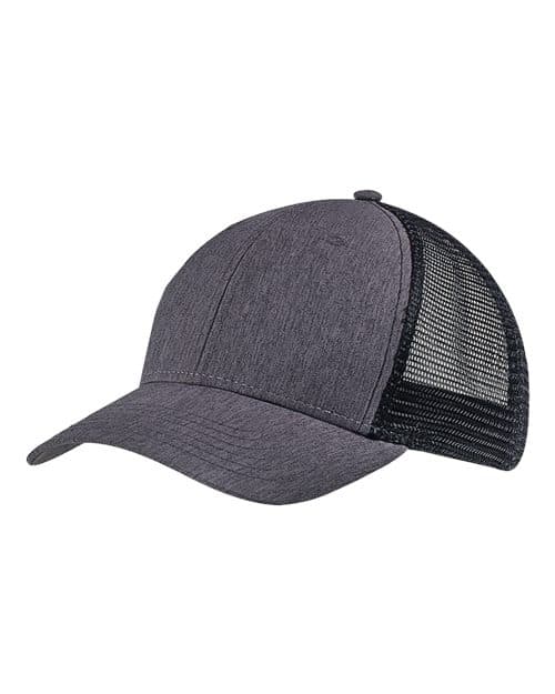 Women's Ponytail Cap — Black/ Black