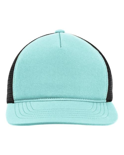Bend Foam Trucker Cap — Aquamarine/ Black