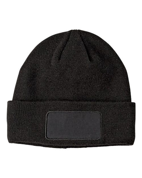 Patch Beanie — Black