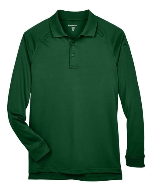 Men's Advantage Long Sleeve Tactical Polo — Dark Green