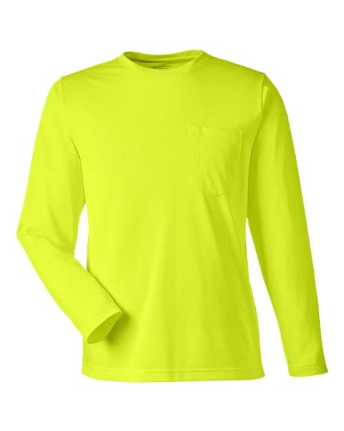 Unisex Charge Snag and Soil Protect Long Sleeve T-Shirt — Safety Yellow