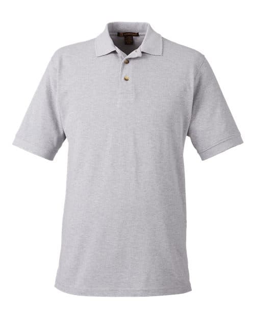 Men's Pique Polo — Grey Heather