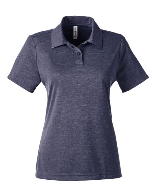 Women's Zone Sonic Heather Performance Polo — Sport Dark Navy Heather