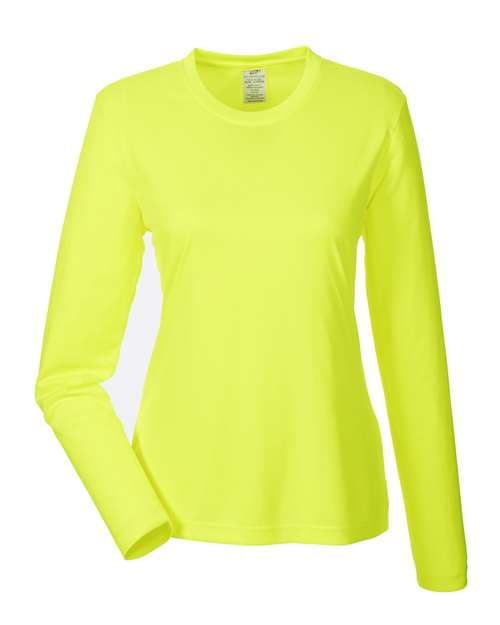Women's Cool & Dry Performance Long Sleeve Top — Bright Yellow