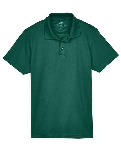 Youth Cool & Dry Mesh Piqué Polo — Forest Green