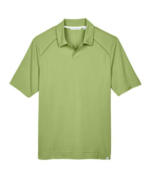 Men's Recycled Polyester Performance Pique Polo — Cactus Green