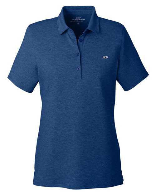 Women's Edgartown Pique Polo — Deep Bay