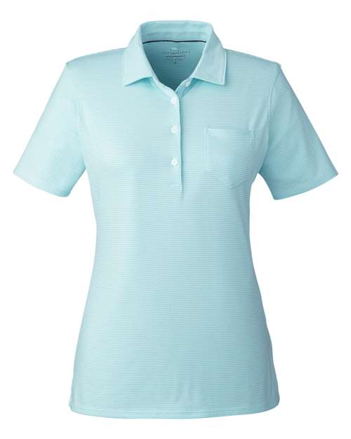 Women's Fanshell Polo — Crystal Blue