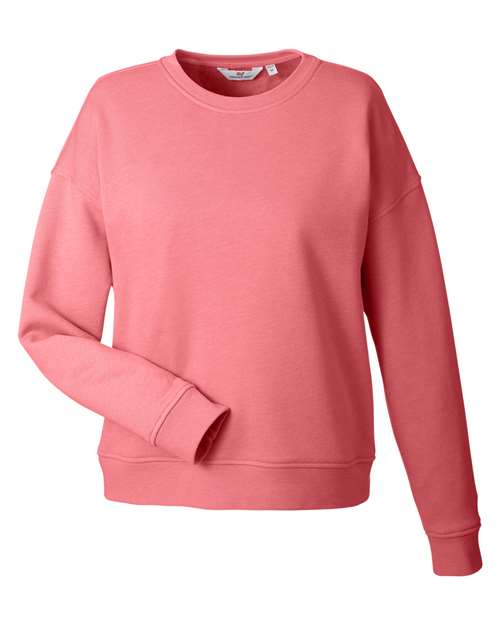 Women's Garment-Dyed Crewneck Sweatshirt — Jetty Red