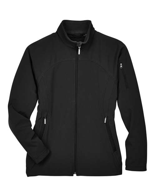 Women's 3-Layer Fleece Performance Soft Shell Jacket — Black