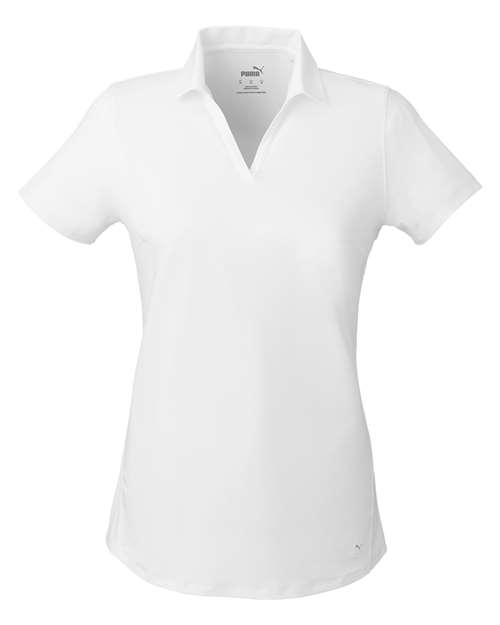 Women's Cloudspun Free V-neck Polo — Bright White