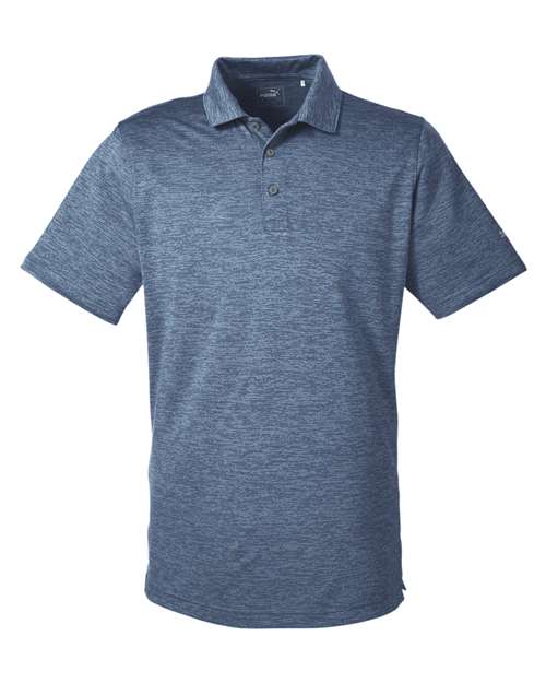Men's Icon Heather Polo — Peacoat