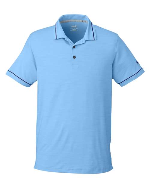 Men's Cloudspun Monarch Polo — Placid Blue Heather/ Navy Blazer