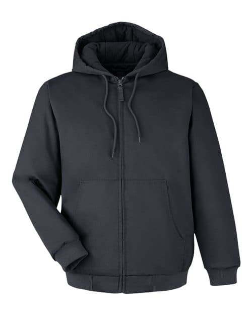 Unisex ClimaBloc® Heavyweight Hooded Full-Zip Jacket — Dark Charcoal