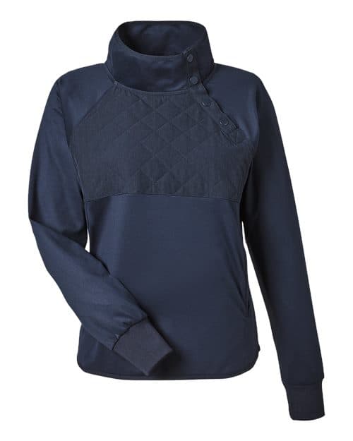 Women's Ellis Snap Neck Pullover — Navy