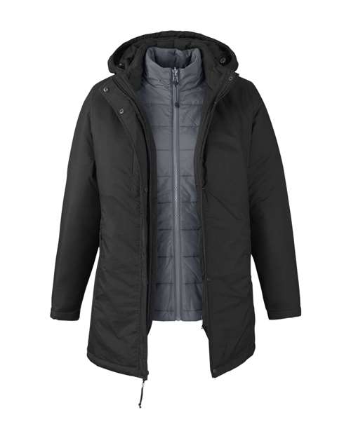 Women's Inspire 3-in-1 Jacket with Insulated Liner — Black/ Carbon