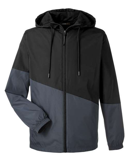 Unisex Techno Lite Colorblock Windbreaker — Black/ Carbon