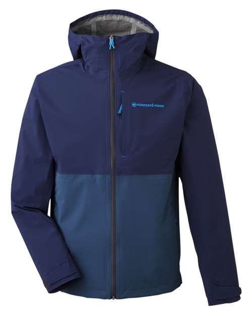 Men's On-The-Go Packable Rain Shell — Blue Blazer