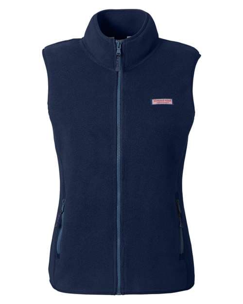 Women's Harbor Fleece Vest — Vineyard Navy