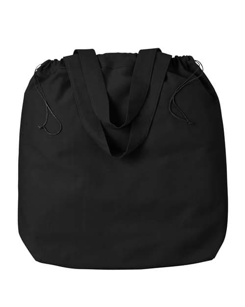 Drawstring Tote Bag — Black
