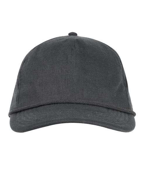 Hemp Hero Five-Panel Cap — Black