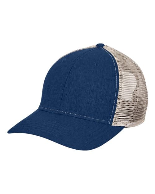 Sport Trucker Cap — Navy/ Tan