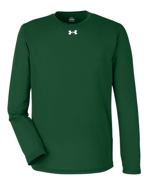 Men's Team Tech™ Long Sleeve T-Shirt — Forest Green/ White