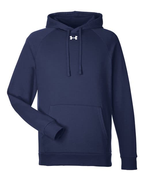 Men's Rival Fleece Hooded Sweatshirt — Midnight Navy/ White