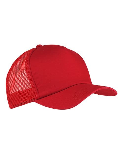 Twill Trucker Cap — Red