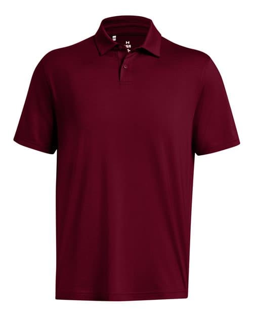 Men's Recycled Polo — Cardinal/ White