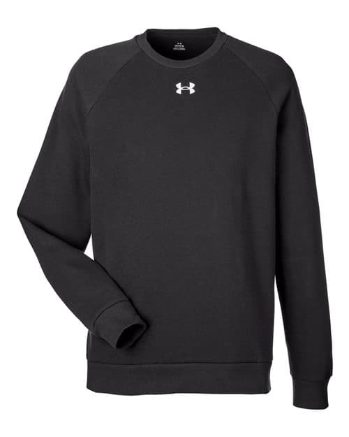 Men's Rival Fleece Crewneck Sweatshirt — Black/ White