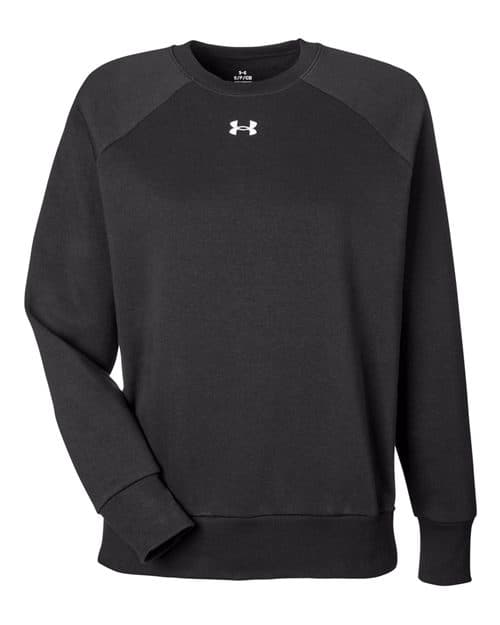 Women's Rival Fleece Crewneck Sweatshirt — Black/ White