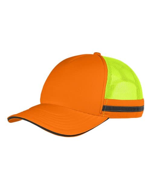Safety Trucker Cap — Neon Orange/ Neon Yellow