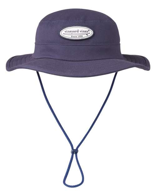 Surf Patch Canvas Bucket Hat — Vineyard Navy