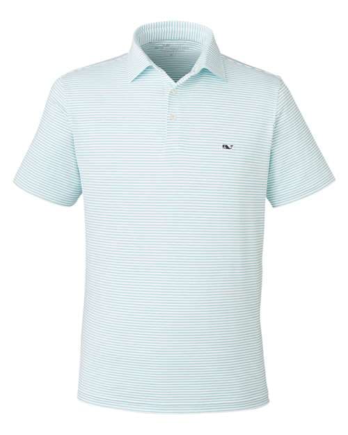 Men's Bradley Stripe Sankaty Polo — Andros Blue Tejeda